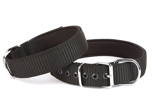 Seri Dokuma Köpek Boyun Tasması 4x57-65cm Siyah