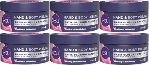 Sesu Vücut Peelingi 250ML (Hand & Body Peelıbg) (6 Lı Set)