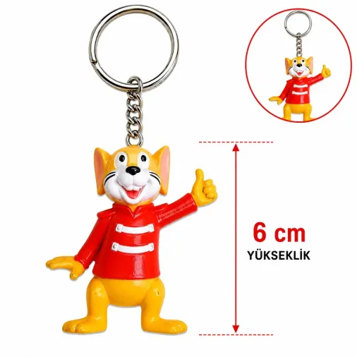 Sevimli Fare Figürlü Anahtarlık 6 Cm (4745)