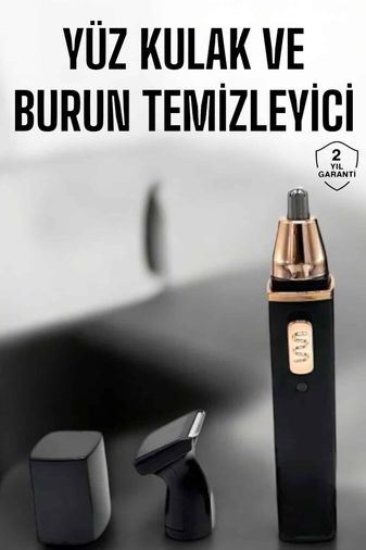 Seyahat Tipi Mini Taşınabilir Siyah Burun Kulak Yanak Kıl ve Tüy Temizleme Makinesi