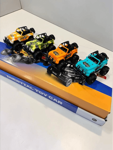 SH40934 SÜRTMELİ ARABA OFF ROAD JİP PLASTİK- 1 Adet Stokta Olan Renk Gönderilir