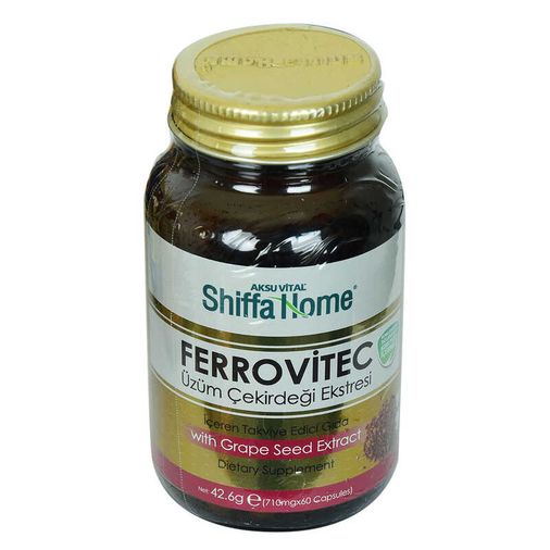 Shiffa Home Ferrovitec Üzüm Çekirdeği Ekstresi Diyet Takviyesi 710 Mg x 60