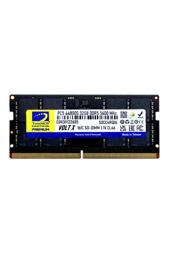 SHNSTORE NL0106291104607736 Twinmos Tmd532Gb5600S46, 32Gb, Ddr5, 5600Mhz, Cl46, 1.1V Notebook Ram