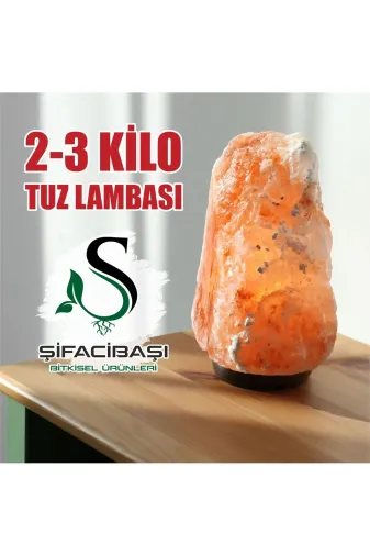 şifacıbaşı şifa01 Şifacibaşi Himalaya Tuz Lambası 2 3 Kilo Kablo+Ampul Seti