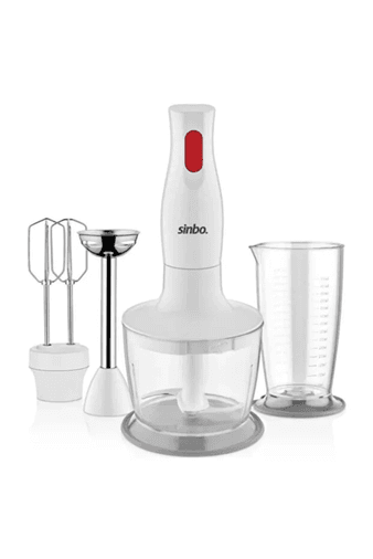 Sinbo Shb-3147 3 Fonksiyonlu El Blender Seti - Beyaz / 400 Watt