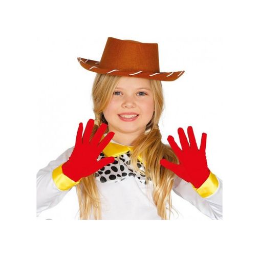 sinerjishop 47415657730 Kırmızı Renk Çocuk Boy Likralı Pandomim Eldiveni
