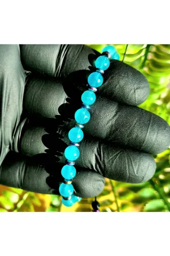 Singincraft Nadir Taşlar Serisi Buz Amazonit Doğal Taş Bileklik (El Yapimi Tasarim Ürünler)