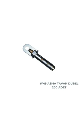 SİVAS GÖZDE MOBİLYA ASMA645 6*45 Asma Tavan Dübel 200 Lü