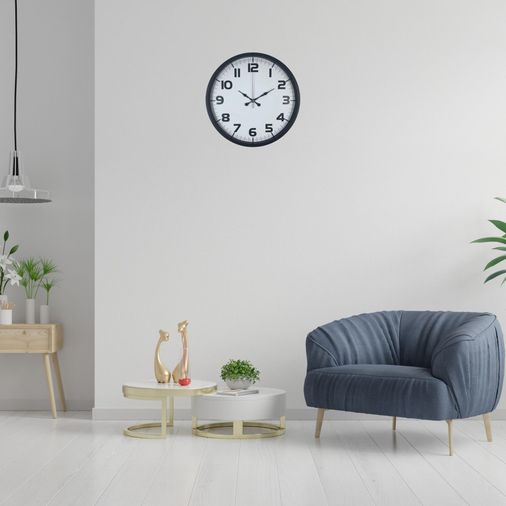 Siyah 36 Cm Büyük Rakamlı Duvar Saati