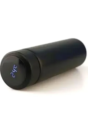 Siyah Led Dereceli Çelik Termos 500ML