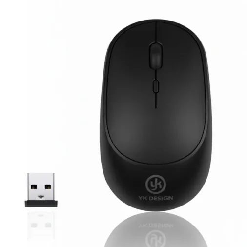 Siyah Renkli Ergonomik Sessiz Kablosuz Mouse – USB Alıcılı, Ofis ve Oyun İçin Konforlu Bilgisayar Faresi MS6310 (4745)