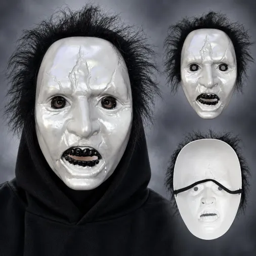 Siyah Saçlı Michael Myers Plastik Karakter Maskesi (4745)