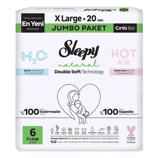 Sleepy GCGCC200FLVJKL Double Soft Natural 6 Beden 20 Adet