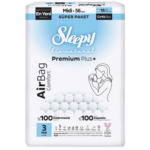 Sleepy KJKJGJ320KGKKG Bio Natural Airbag 5 Beden 40 Adet