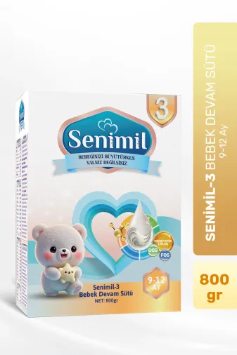 SNML07 3 Bebek Devam Sütü 800 Gr (9-12 Ay)