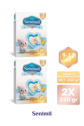 SNML105 3 Bebek Devam Sütü 250 Gr (9-12 Ay) 2 Li Avantaj Paketi