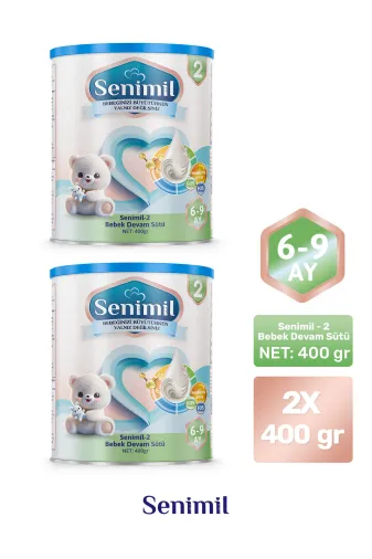 SNML89 2 Bebek Devam Sütü 400 Gr (6-9 Ay) 2 Li Avantaj Paketi