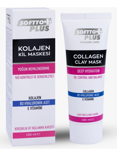 Soffto Plus 18122021 Softto Plus Kolajen Yağ Kontrol Ve Dengeleyici Kil Maskesi 100 Ml