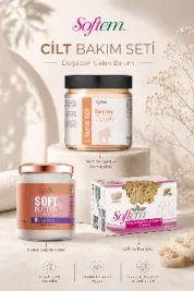 Softbutter cilt bakım kremi, Kuyruk yağlı masaj kremi ve Kolajenli Hyaluranik Lifli Sabun - Cilt Bakım Seti