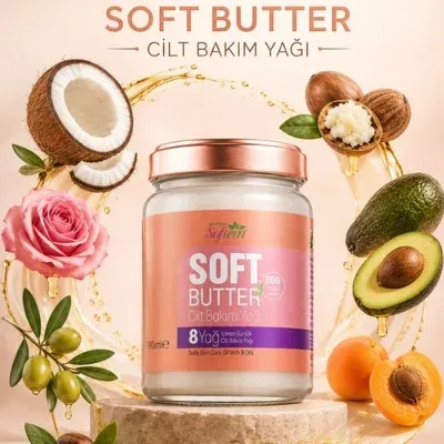 Softem - Soft Butter Cilt Bakım Yağı 190 Ml (8 Farklı Yağ İçeren Günlük Cilt Bakım Butter)