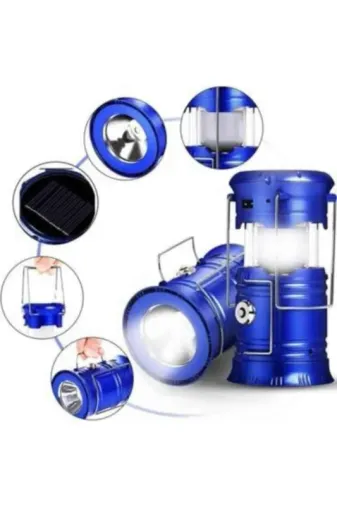 Solar Şarjlı Kamp Lambası Kızaklı 1 Adet