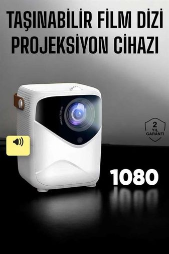 Solmazlar Online 125044292 Mey İthalat Taşınabilir Android Projeksiyon Wifi Destekli 4K Multimedia Tabanlı Ev Ve Ofis Tipi