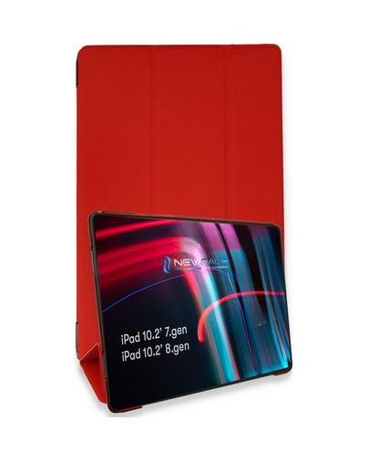 Solmazlar Online 8683140172510-BLNC İpad 10.2 7.nesil Kılıf Tablet Smart Kılıf - Kırmızı Diğer Diğer