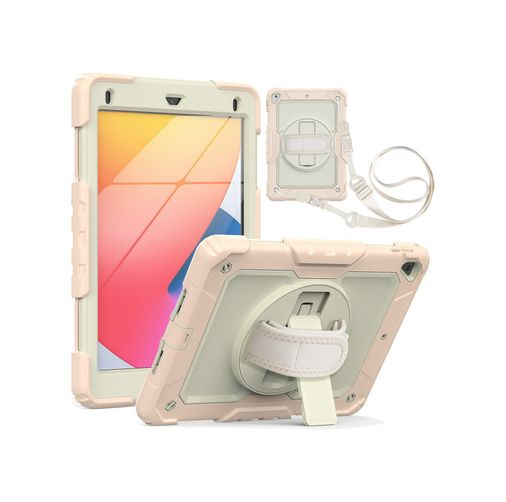 Solmazlar Online 8683140255367-BLNC İpad 5 Air 9.7 Kılıf Strap New Tablet Kapak - Pembe Diğer Diğer