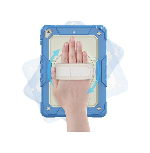 Solmazlar Online 8683140255374-BLNC İpad 5 Air 9.7 Kılıf Strap New Tablet Kapak - Mavi Diğer Diğer