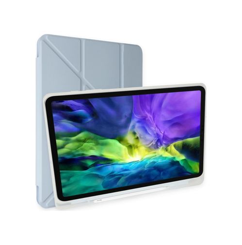 Solmazlar Online 8683140407469-BLNC İpad Pro 12.9 2021 Kılıf Kalemlikli Mars Tablet Kılıfı - Mavi Diğer Diğer
