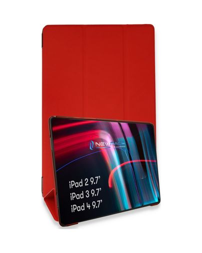 Solmazlar Online 8683140441920-BLNC İpad 4 9.7 Kılıf Tablet Smart Kılıf - Kırmızı Diğer Diğer