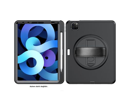Solmazlar Online 8683140480516-BLNC İpad Pro 11 2018 Kılıf Hand Strap Tablet Kılıfı - Siyah Diğer Diğer