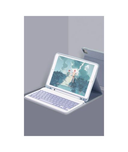 Solmazlar Online 8683140821418-BLNC İpad Air 11 2024 Kılıf Kc01 Smart Klavyeli Tablet Kılıfı - Lacivert Diğer Diğer