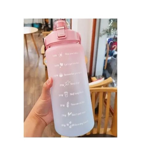 Solmazlar Online MEY02562741417564-BLMY Mey İthalat Günlük Motivasyon Su Matarası 2 Litre Çok Renkli