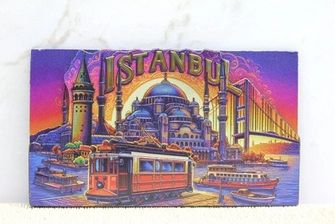Solmazlar Online MEY02562741438121-BLMY Mey İthalat Ahşap İstanbul Temalı Magnet - Model 9 Belirtilmemiş