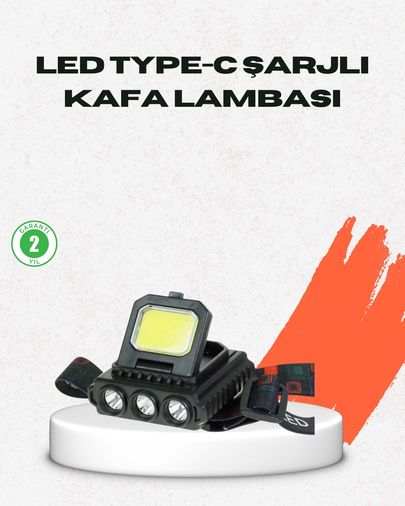 Solmazlar Online MEYTDUCZZZHS209-3-BLMY Mey İthalat Usb Şarjlı Kafa Feneri 800 Lumen Ayarlanabilir Cob Ve Xpe Led Çok Renkli