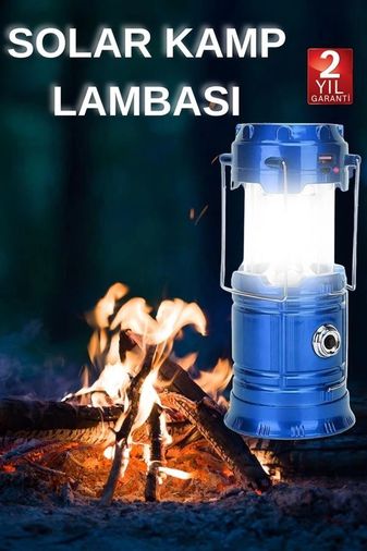Solmazlar Online MEYTDUUCZXF5800TLAMBA3-BLMY Mey İthalat Kamp Lambası El Feneri Askılı Büyük Boy Usb Şarjlı Işıldak Çok Renkli