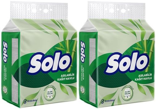 Solo Asılabilir Kağıt Havlu (Hijyenik ve Pratik Kullanım İçin Uygun) (2 Li Set)