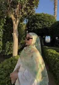 Sonsuz Bahar - Su Yeşili Pamuklu Şal
