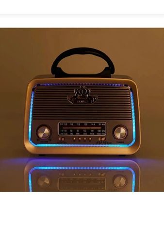 Sontfec Nostaljik Radyo Güneş Panelli Usb Sd Kart Bluetooth St-1085Bts