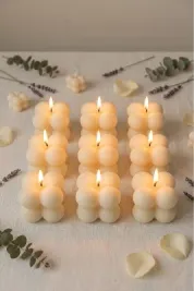 SÖZ DÜĞÜN NİŞAN HEDİYELİK BUBBLE MUM 10 ADET