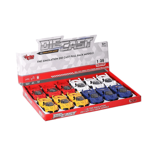 SR-1310-11-12-13 Çek Bırak Işıklı ve Müzikli Spor Araba 1:36 - 1 Adet Stokta Olan Gönderilir