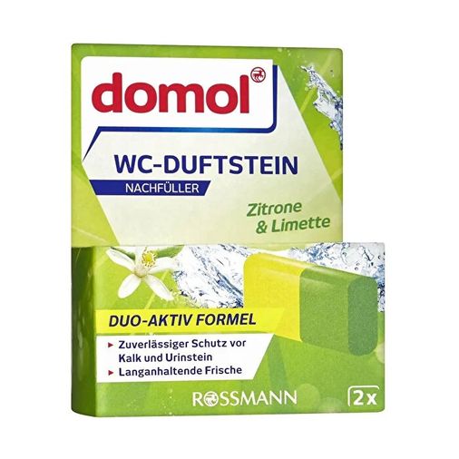 SR12060909 Domol Klozet Blok Yedek Limon 2X40 Gr Wc Kokusu