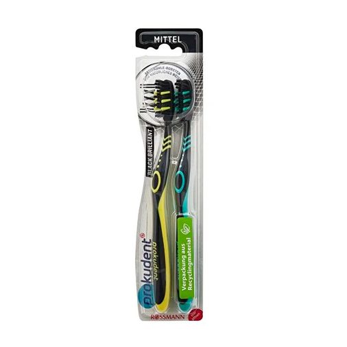 SR18020024 Prokudent Aktif Karbon Orta 2'li Fırçalı Diş Fırçası