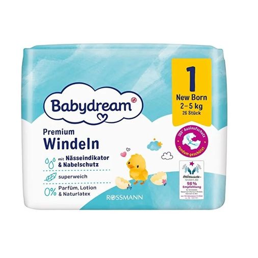 SR20090034 Babydream Bebek Bezi 1 Beden 26'lı Kategori