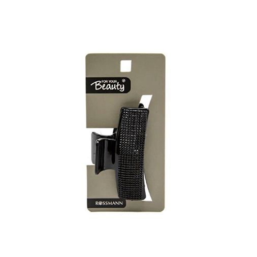 SR21060393 For Your Beauty Taşlı Siyah 6 Dişli Mndtkts6D 1 Adet Mandal Toka