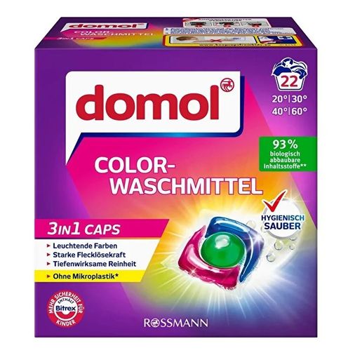 SR23080172 Domol Çamaşır Makinesi Deterjan Kapsülü 3In1 Renkli 22 Yıkama