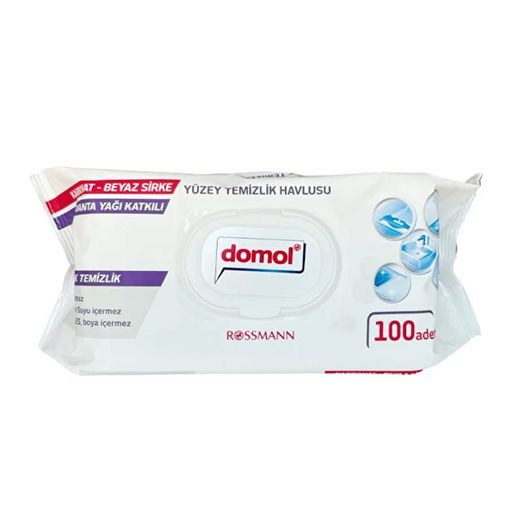 SR25060203 Domol 100'lü Lavanta Yağı Katkılı Yüzey Temizlik Havlusu