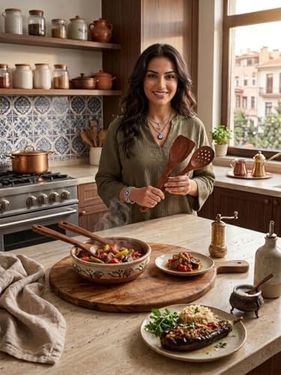 ST 57855210126168080184975 Premium Akasya Ağacı Mutfak Gereçleri Seti - 4 Parça Kaşık/spatula Seti Ve Şık Ahşap Tutucu - Gıdayla Temasa Uygun, Doğal Ve Antibakteriyel - Mutfak İçin Ergonomik Tasarım 0