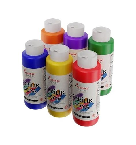 STANDART 130539492 Ara Renkler Akrilik Boya 6&apos Lı Set 6X120 Ml 0000 Clear
